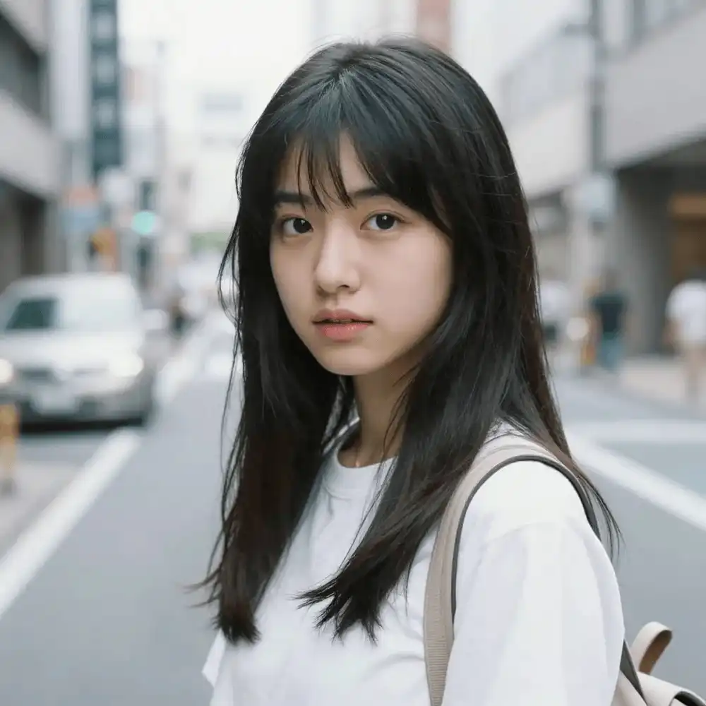 도쿄의 예쁜 소녀